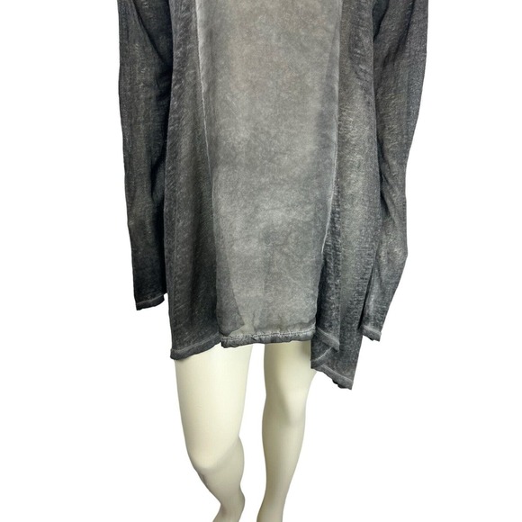 Pete & Greta Johnny Was Linen Tunic Size S Long Sleeve Oversized Lagenlook Sheer - Picture 6 of 12